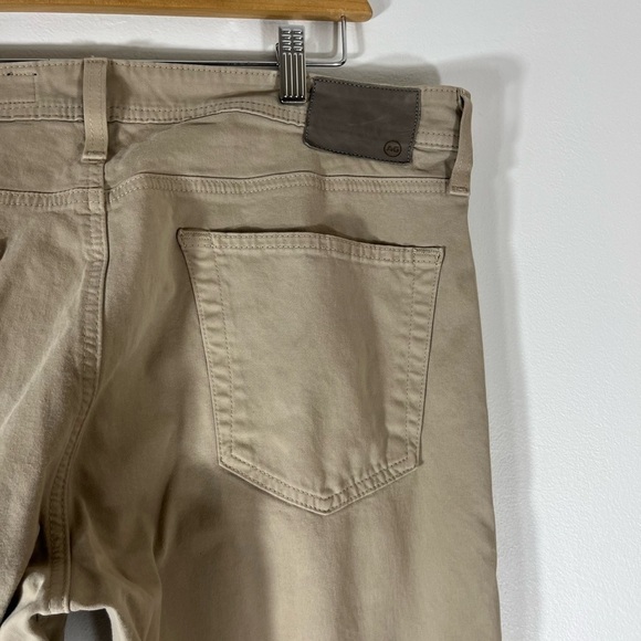 MEN'S Adriano Goldschmied Tellis Chino Pants 36/34 Tan Beige Modern Slim Khaki - Picture 8 of 12